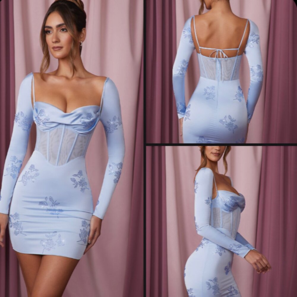 Oh Polly Corset Mini Dress - Custom Sleeveless - Size 4